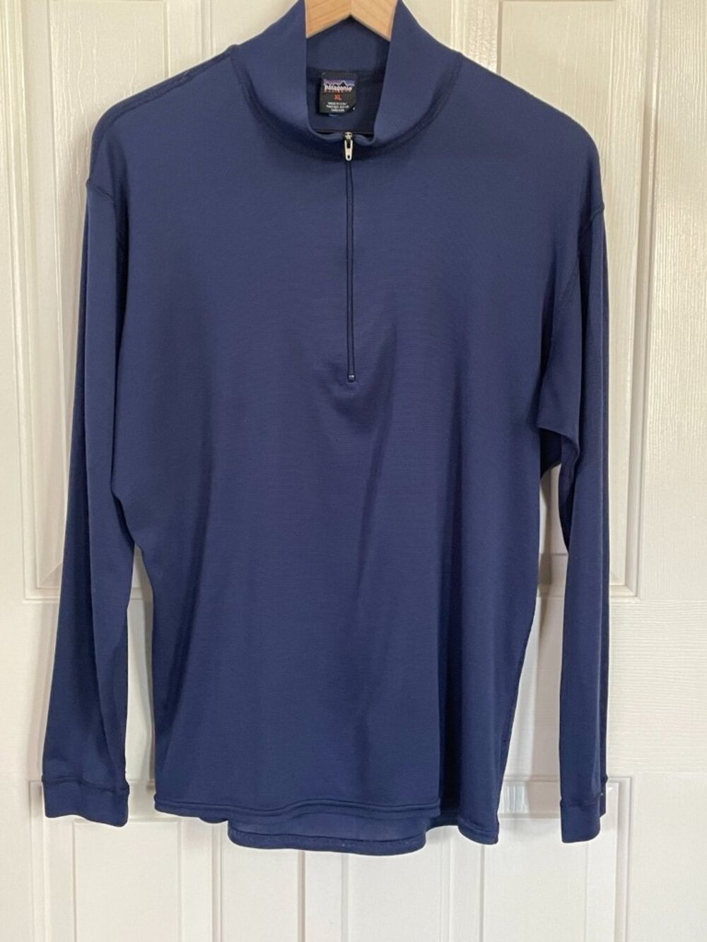 Vintage Patagonia Capilene Quarter Zip Men XL Navy Made USA